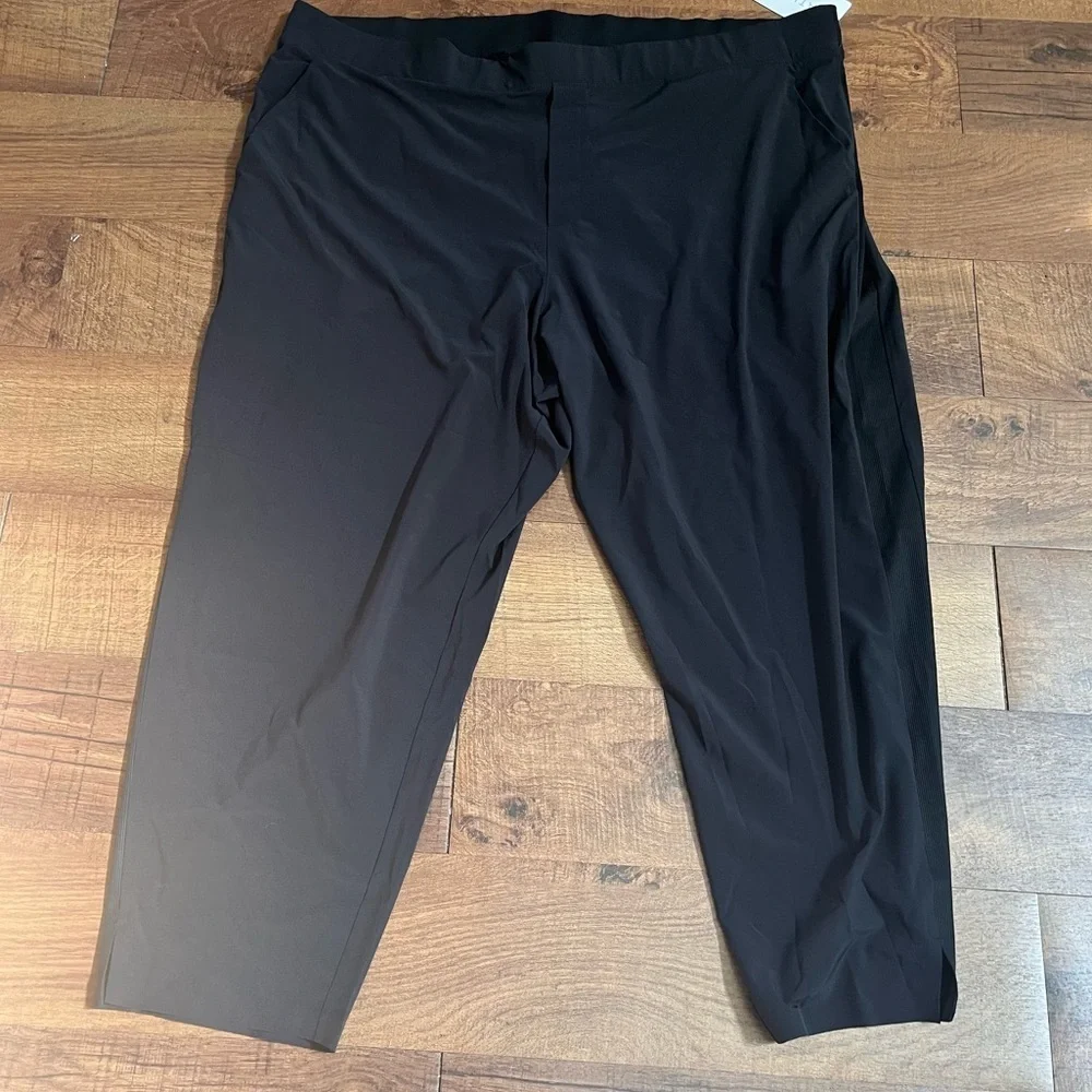 Athleta Brooklyn black ankle pants Sz 26 plus size pockets NWT NEW - Picture 2 of 13